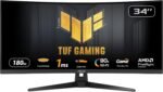 ASUS TUF Gaming VG34VQ3B - 34-Inch WQHD (3440x1440), Curved, 180Hz, ELMB Sync, FreeSync Premium, 1ms MPRT, 90% DCI-P3, DisplayWidget Center - Imagen 3