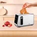 Ufesa One Touch Duo – Digital Toaster 850W, 2 Slots, LED Display, 6 Levels, Pan Functions, Bagel, Muffin, Waffle, Reheat, Defrost, Memory, Crumb Tray - Image 4