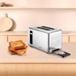 Ufesa One Touch Duo – Digital Toaster 850W, 2 Slots, LED Display, 6 Levels, Pan Functions, Bagel, Muffin, Waffle, Reheat, Defrost, Memory, Crumb Tray - Image 7