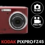 Kodak Pixpro FZ45 – Appareil Photo Numérique Compact 16.44 Megapixels, Zoom Optique 4X, Ecran LCD 2.7 inches, HD Video 720p, Plie AA – Red - Image 4