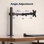 BONTEC Monitor Stand for 13-32 Inch LED LCD Screens, Desk Monitor Arm for Monitor Screens up to 10 kg, Adjustable Height, 2 Mounting Options, VESA 75x75/100x100mm - Image 4