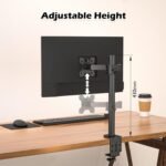 BONTEC Monitor Stand for 13-32 Inch LED LCD Screens, Desk Monitor Arm for Monitor Screens up to 10 kg, Adjustable Height, 2 Mounting Options, VESA 75x75/100x100mm - Image 6