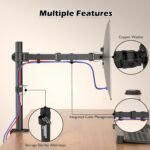 BONTEC Monitor Stand for 13-32 Inch LED LCD Screens, Desk Monitor Arm for Monitor Screens up to 10 kg, Adjustable Height, 2 Mounting Options, VESA 75x75/100x100mm - Image 7