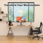 BONTEC Monitor Stand for 13-32 Inch LED LCD Screens, Desk Monitor Arm for Monitor Screens up to 10 kg, Adjustable Height, 2 Mounting Options, VESA 75x75/100x100mm - Image 9