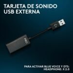 Logitech G Pro X SE, Gaming Headset with Microphone and Cable - Detachable Microphone, DTS Headphone:X 7.1, USB DAC Included, for PC, Xbox One, Xbox Series X|S, PS5, PS4 - Black - Imagen 7