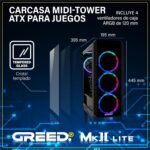 Greed® Mk2 Lite - 4K High End Gaming PC Raytracing - Intel Core i5 10400F + Nvidia Geforce RTX 3050-4.3GHz Ultra-Fast RGB + Desktop Computer - 16GB DDR4 RAM - 512GB SSD - WLAN + W11 Pro - Image 3