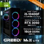 Greed® Mk2 Lite - 4K High End Gaming PC Raytracing - Intel Core i5 10400F + Nvidia Geforce RTX 3050-4.3GHz Ultra-Fast RGB + Desktop Computer - 16GB DDR4 RAM - 512GB SSD - WLAN + W11 Pro - Image 4