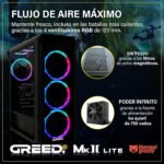 Greed® Mk2 Lite - 4K High End Gaming PC Raytracing - Intel Core i5 10400F + Nvidia Geforce RTX 3050-4.3GHz Ultra-Fast RGB + Desktop Computer - 16GB DDR4 RAM - 512GB SSD - WLAN + W11 Pro - Image 5