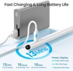 Stylus Pen for iPad(2025-2018),13 mins Fast Charge Pencil with Tilt Sensitivity and Palm Rejection for iPad A16/10/9/8/7/6,Air 13"/11"/M3/M2/5/4/3,Pro 11"/13"/12.9"/M4/M2/M1,Mini 7/6/5,White - Image 3