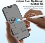 Stylus Pen for iPad(2025-2018),13 mins Fast Charge Pencil with Tilt Sensitivity and Palm Rejection for iPad A16/10/9/8/7/6,Air 13"/11"/M3/M2/5/4/3,Pro 11"/13"/12.9"/M4/M2/M1,Mini 7/6/5,White - Image 5