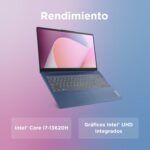 Lenovo IdeaPad Slim 3 Gen 8 – Laptop 15.6 Inch FHD Intel Core i7-13620H, Intel UHD Graphics, 16GB RAM, 512GB SSD, Wi-Fi 6, Windows 11 Home Spanish QWERTY Keyboard, Abyss Blue - Imagen 11