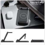 Wireless iPhone Charger, Charging Station for iPhone Air/17/16/15/14/13/12 Series, 3 in 1 for Apple Watch 11/10/9/8/7/Ultra 3/Air-Pods, SwanScout 703A, Without Adapter - Image 7