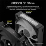CORSAIR iCUE Link RX140 MAX RGB 140mm PWM Thick Fan - High Static Pressure - Magnetic Dome Bearing - Single Fan - Black - Image 4