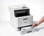 Brother DCP-L8410CDW Professional Color Laser Multifunction Printer 3 in 1 (Print, Copy and Scan, High Speed, WiFi, Double-Sided Printing, LCD), White - Image 3
