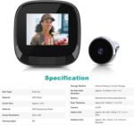 Timbre InaláMbrico Timbre De Cámara De 2,4 Pulgadas, Mirilla Digital, Cámara Inteligente HD, Mirilla Electrónica For El Hogar, Visor, Timbre Visual For Exteriores Amplio Alcance InaláMbrico - Image 9