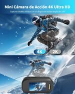 Sports Camera 4K WiFi, 64GB Mini Action Camera, 150° Helmet Camcorder with Screen Body Camcorder for Vlogs Moto Bike Sports Various Accessories - Image 3