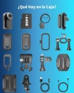 Sports Camera 4K WiFi, 64GB Mini Action Camera, 150° Helmet Camcorder with Screen Body Camcorder for Vlogs Moto Bike Sports Various Accessories - Image 7