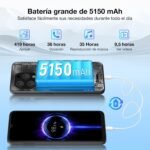 DOOGEE N55 Plus Mobile Phone Android 14, 20GB RAM+128GB ROM 1TB Expandable, Smartphone 6.56 HD+ 90Hz, Octa Core Mobile 5150mAh Battery, 13MP +8MP, Widevine L1, OTG/WiFi/GPS/Face ID-2025 - Image 6