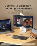 Inateck Ultra-thin Bluetooth Keyboard for iPad Pro/Air/10th Generation, 3 Devices Connection, Compatible with Windows/iPad OS/Android/iOS, 18-month Battery Life, Portable Design - Image 3