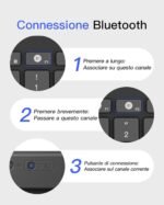 Inateck Ultra-thin Bluetooth Keyboard for iPad Pro/Air/10th Generation, 3 Devices Connection, Compatible with Windows/iPad OS/Android/iOS, 18-month Battery Life, Portable Design - Image 4