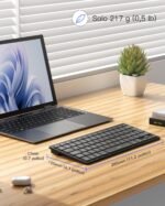 Inateck Ultra-thin Bluetooth Keyboard for iPad Pro/Air/10th Generation, 3 Devices Connection, Compatible with Windows/iPad OS/Android/iOS, 18-month Battery Life, Portable Design - Image 6