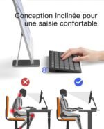 Inateck Ultra-thin Bluetooth Keyboard for iPad Pro/Air/10th Generation, 3 Devices Connection, Compatible with Windows/iPad OS/Android/iOS, 18-month Battery Life, Portable Design - Image 10