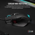 Corsair M65 RGB Ultra Tunable FPS Gaming Mouse Marksman 26,000 dpi Optical Sensor, Optical Switches, AXON Hyperprocessing Technology, Sensor Fusion Control, Weight System - Image 3