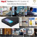 MeLE Fanless Ultra-Silencious Quieter4C N150 Mini PC - 32GB Memory - 512GB SSD - Compact Computer with Functional USB-C and Dual HDMI - Ideal for IoT, Home, Astrography - Imagen 10