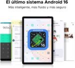 DOOGEE U11 Tablet 11 Inch, Android 16 Octa Core 5G WiFi Tablet, 16GB RAM+128GB ROM (TF 2TB) 8580mAh | Widevine L1 Kids Tablet | Bluetooth 5.0 | 13MP+5MP | Face ID | GPS | OTG - Imagen 3