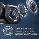 Philips 5000 Series Men's Electric Shaver, Beard Shaver with Trimmer, 45 Blades, Skin Care, 60min Use, Wet and Dry, Rechargeable, Base Charge, S5887/13, Grey - Imagen 5