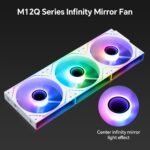 Thermalright TL‑M12QRW-S X3 120mm PC Case Fans, Reverse Blade, 1500RPM Airflow, ARGB Daisy Chain, Infinity Mirror Lighting, 3 Pack - Imagen 3