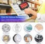 127T2 1 Inch Portable Inkjet Printer, 4.3 Inch LED Display, Fast Drying Ink Cartridge, Inkjet Coding Machine for QR Code - Imagen 3