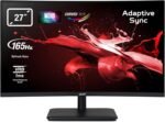 acer ED270UPbiipx – Curved Gaming Monitor 27 Inches 2K 165 Hz (2560 x 1440, VA LED Display, 1500R, ZeroFrame, WQHD, Adaptive Sync, 1ms VRB, 250nits, 2xHDMI DP Audio out, EU EMEA MPRII) – Black - Imagen 3