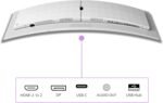 Philips Evnia 49M2C8900AM 49-Inch Curved QD OLED Gaming Monitor, 240 Hertz, 0.03ms GtG, HDR400, Ambiglow (5120x1440, HDMI 2.1, DisplayPort 1.4, USB-C, USB Hub) White - Image 4