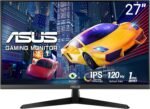 ASUS VY279HGR - Eye Care Gaming Monitor 27" FHD (1920x1080), IPS, 120Hz (OC), SmoothMotion, 1ms, Adaptive Sync, Eye Care Plus, Blue Light Filter, Flicker Free, Antibacterial Treatment - Imagen 3