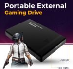 SUHSAI External Hard Drive, Gaming Hard Drive, 1TB Portable Hard Drive, USB 3.0 Storage Drive for PS5, PS4, PS3, Mac, PC, Laptop, Tablet, Desktop (Black) - Imagen 3