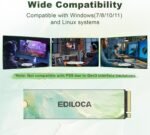 512GB NVMe M.2 SSD PCIe Gen 3x4, Up to 3000MB/s Read, M.2 2280 Internal Solid State Drive, Dynamic SLC Cache, Compatible with PC, Desktop and Laptops(EN680E) - Image 7
