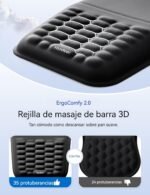 VAYDEER Ergonomic Mouse Pad with Wrist Rest [Healthy Posture] [Pain Relief] [Memory Foam] [Soft to Skin] [Non-Slip] for PC Laptop Desktop Black - Image 4