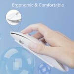 Uiosmuph Rechargeable Wireless Mouse, 2.4 GHz Wireless Mouse with Type-C and USB Receiver, Silent Clicks, Optical Mouse for Laptop, Mac, PC (White) - Image 4