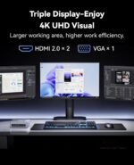 NiPoGi CK10 Mini PC W11 Pro întel Core i5 12600H(12C/16T,4,5GHz,16MB Cache) Mini Computer 16GB+16GB RAM 3200MHz+512GB M.2 NVMe SSD, WiFi6/BT5.2/2*HDMI+ 1*VGA Triple 4K UHD Display/Type C/RJ45 - Image 7