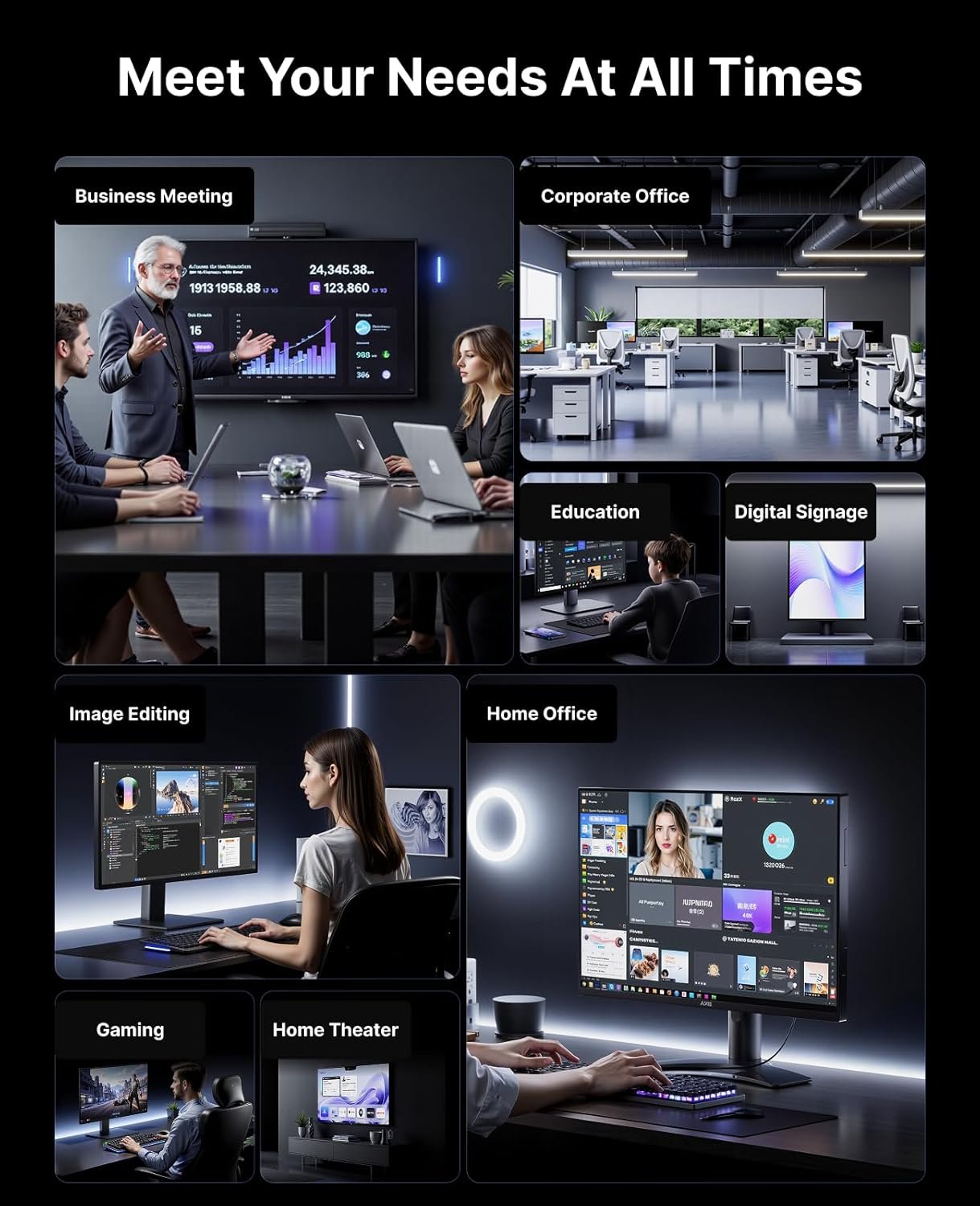 NiPoGi CK10 Mini PC W11 Pro întel Core i5 12600H(12C/16T,4,5GHz,16MB Cache) Mini Computer 16GB+16GB RAM 3200MHz+512GB M.2 NVMe SSD, WiFi6/BT5.2/2*HDMI+ 1*VGA Triple 4K UHD Display/Type C/RJ45 - Image 8