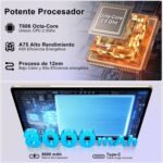 Tablet 11 inch, Android Tablet, 24GB RAM+256GB ROM (2TB TF), FHD IPS, Octa-Core, UFS 2.2 Flash, 8000mAh, 5MP + 13MP, Dual WiFi, BT 5.0, Widevine L1, Face ID, with Metal-Gold Case - Imagen 4