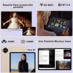 Tablet 11 inch, Android Tablet, 24GB RAM+256GB ROM (2TB TF), FHD IPS, Octa-Core, UFS 2.2 Flash, 8000mAh, 5MP + 13MP, Dual WiFi, BT 5.0, Widevine L1, Face ID, with Metal-Gold Case - Imagen 8