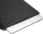 Comfyable 13 Inch Laptop Sleeve Compatible with M1 MacBook Pro 2016-2020 2021 & Mac Air 2020 2021, Not Compatible with Old Version MBA/MBP, PU Leather Case, Black - Image 4