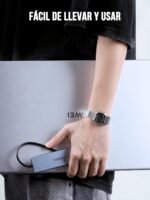 Lemorele USB C Ethernet Hub - 8 in 1 Aluminum Space Adapter Hub with HDMI 4K, Ethernet, 100W Super Fast Charging, 2 USB, USB C 2.0, SD/TF for MacBook M1 Air/Pro, Switch, Chromecast, Windows - Image 6