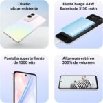 vivo Y19s, Smartphone 6+6GB Extended RAM, 128GB ROM, 50MP Main Camera, Dynamic Light, 6.68" Super Bright Display, 5150 mAh Battery, FlashCharge 44W, IP64, Dual SIM, Android Mobile, Silver - Imagen 3