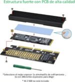 PCI Express 3.0 4X 8X 16X to M.2 NVMe and AHCI SSD Adapter Card with Heatsink, without Stand and Compatible with Samsung 960 970 EVO Pro WD, Black - Image 4