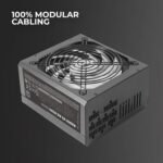Tacens Radix VII AG 800, Full Modular 800W ATX Power Supply, 10 Years Safety, 80Plus Silver, +87% Efficiency, 140mm FDB Fan with AI-RPM Technology, Japanese Capacitors 105º, Black - Image 4