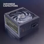 Tacens Radix VII AG 800, Full Modular 800W ATX Power Supply, 10 Years Safety, 80Plus Silver, +87% Efficiency, 140mm FDB Fan with AI-RPM Technology, Japanese Capacitors 105º, Black - Image 5