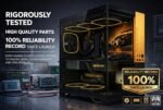 Desktop Computer - Premium District 9 Series from Limited Edition - Ryzen CPU - DDR5 RAM - 1TB NVME SSD - VR Ready Gaming - Professional Use (7800X3D CPU - 16GB RAM, RTX 5070 12GB - Velocity Fire) - Imagen 5